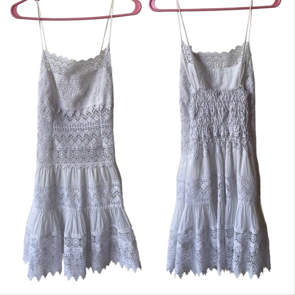 Charo Ruiz Joya Lace Mini Dress White - Picture 3 of 7